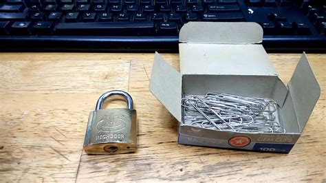 Maybe you would like to learn more about one of these? How to Pick a Lock with Paper Clips - YouTube