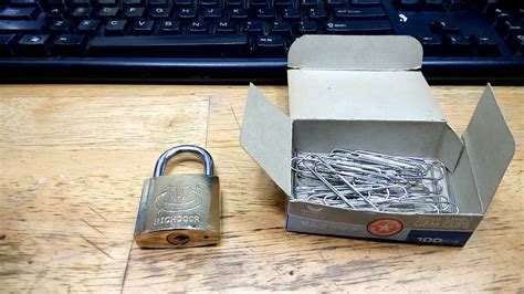 How to pick a cabinet lock with paper clip. How to Pick a Lock with Paper Clips - YouTube