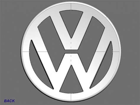 Volkswagen Logo 3d Model Max Obj