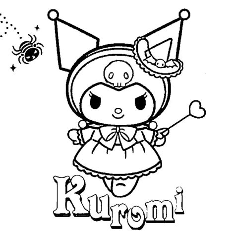 Kuromi Básico para colorear imprimir e dibujar Dibujos Colorear Com