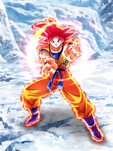 Super Saiyan God Goku W Aura Bg By Blackflim On Deviantart