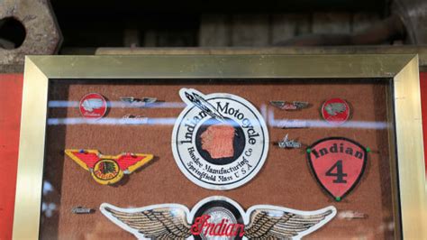 Indian Motorcycle Pins And Patches 20x30 Lot Of 62 At Las Vegas Motorcycles 2019 As J33 Mecum