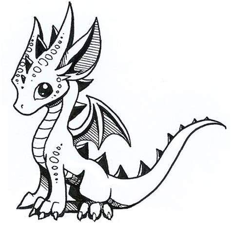Dragon Drawing Easy Free Download On Clipartmag