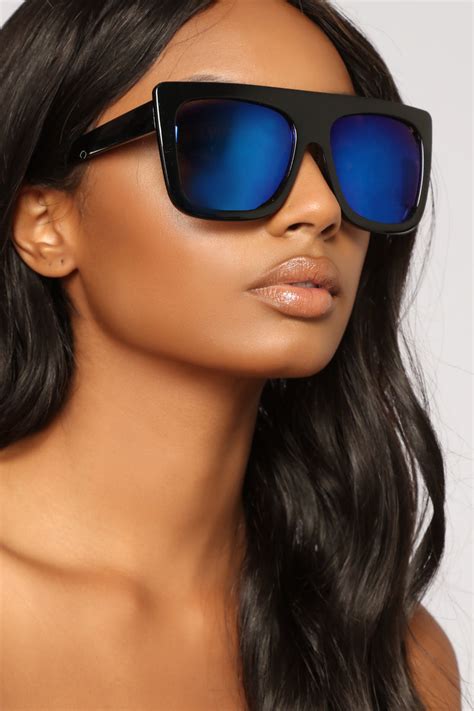 Look In The Mirror Sunglasses Black Fashion Nova Sunglasses