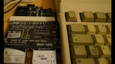 Amiga 500 Aca500 Aca1221 Boot Time And Speed Test Youtube