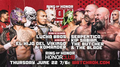 13 Match Lineup Released For Ring Of Honor Tv Wonf4w Wwe News Pro