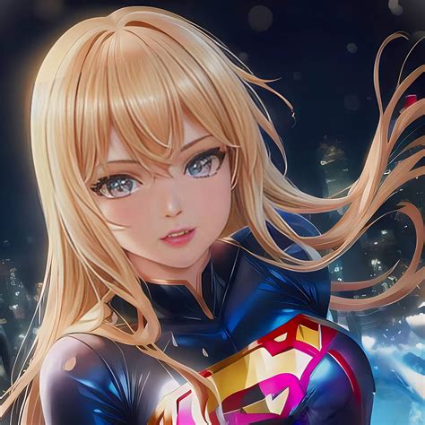 Supergirl Anime By Evandro Marques Amvai Art By Evandromarquesamv On