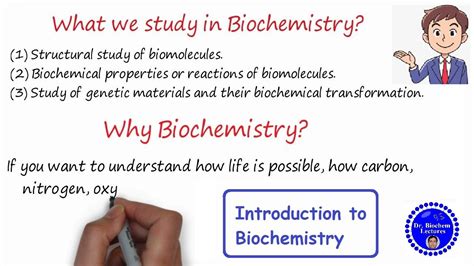 introduction to biochemistry youtube