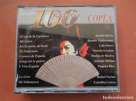 los 100 mejores exitos de la copla 4cd s ve comprar cds de música flamenco canción