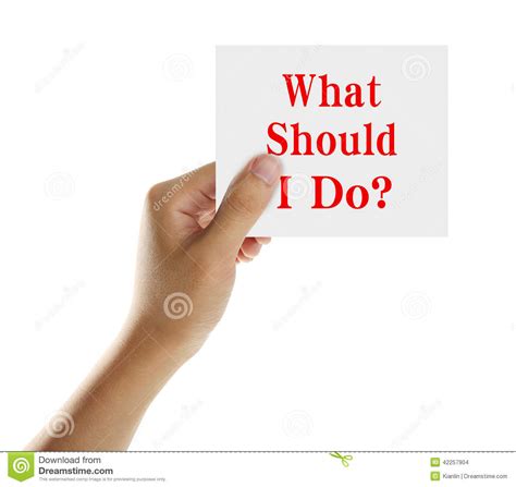 What Should I Do? stock illustration. Image of hand, human ...