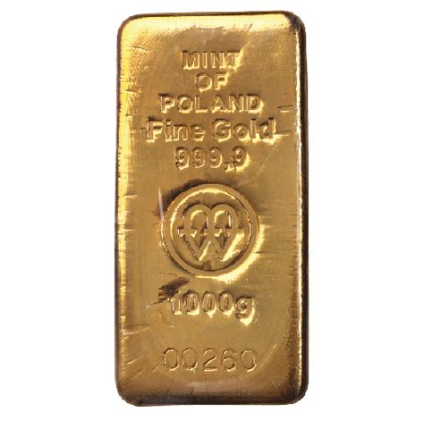 1000 Gram Gold Bar Mennica Polska Metalmarketeu