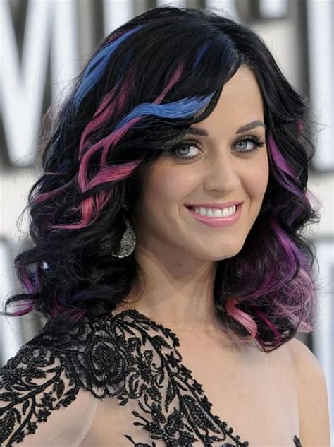 4 Katy Perrys Rainbow Style Hair 20 Of Katy Perrys Best Hairstyles