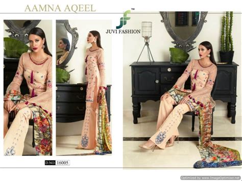 Semi Stitched Beautiful Pakistani Suit Juvi Aamna Aqeel At Rs In Surat