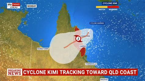 Tropical Cyclone Develops Off The Coast Of Far North Queensland Sky