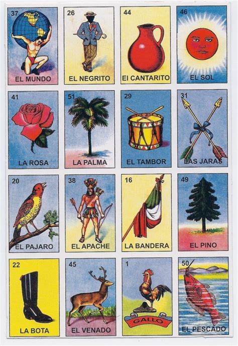 Free Printable Mexican Loteria Cards Loteria Cards Printable Bingo Cards