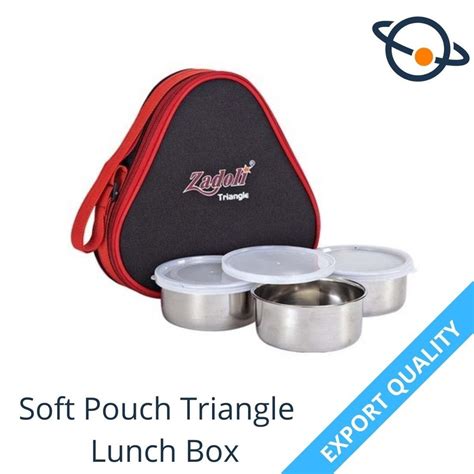 Soft Pouch Triangle Lunch Box At Rs 250piece Lunch Boxes And Tiffins