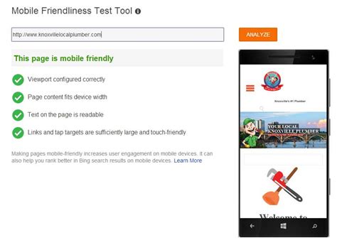 Bing Launches Mobile Friendliness Test