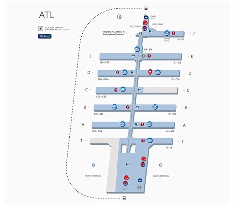 Map Of Atlanta Airport Delta Map Pixieshosting