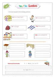 What, when, where, why etc.). Yes/no questions worksheets