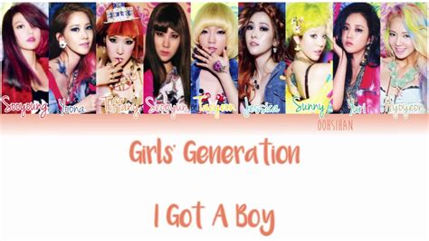 Lyrics to 'i got a boy' by snsd. GIRLS' GENERATION (소녀시대) SNSD - I GOT A BOY Lyrics Color ...