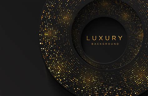 Luxury Elegant 3d Shape Background With Shimmering Gold Dotted Pattern