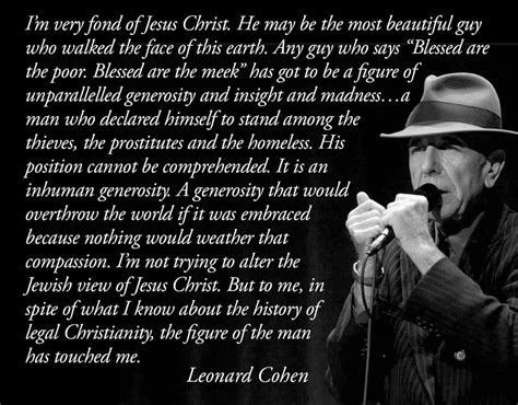Leonard Cohen On Jesus Christ Cohencentric Leonard Cohen Considered