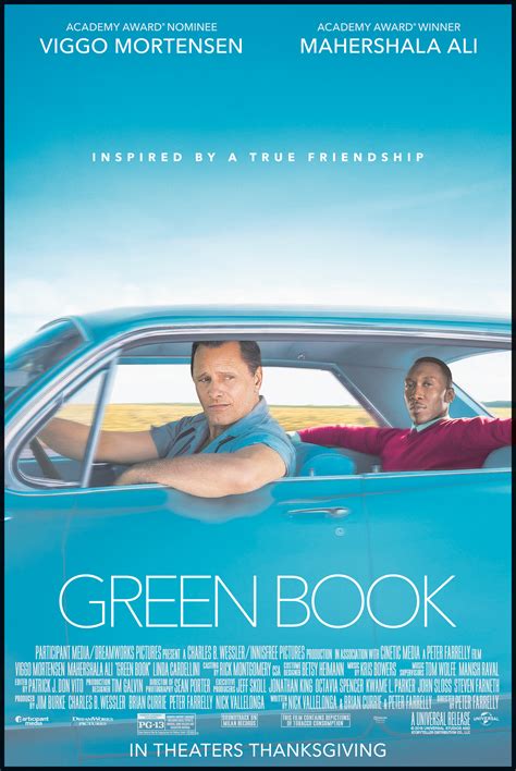 Academy award® nominee viggo mortensen and academy award® winner mahershala ali star in green book, a film inspired by a true friendship that transcended. Green Book Movie Poster (Click for full image) | Best ...