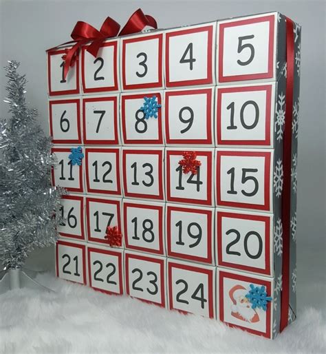 Advent Calendar Box Template Calendar Design