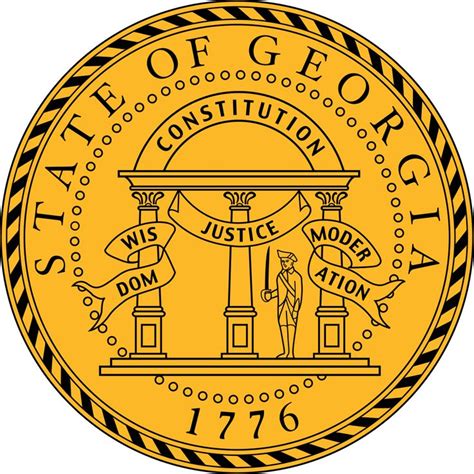 Georgia State Seal Georgia State Georgia Us Republic Symbol