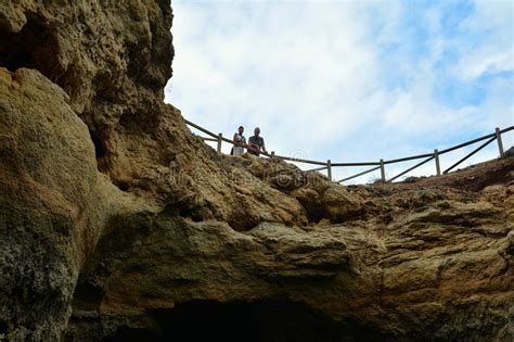 Sea Cave On The Algarve Coast Portugal Editorial