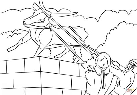 Josiah Destroyed The Golden Calf Coloring Page Free Printable