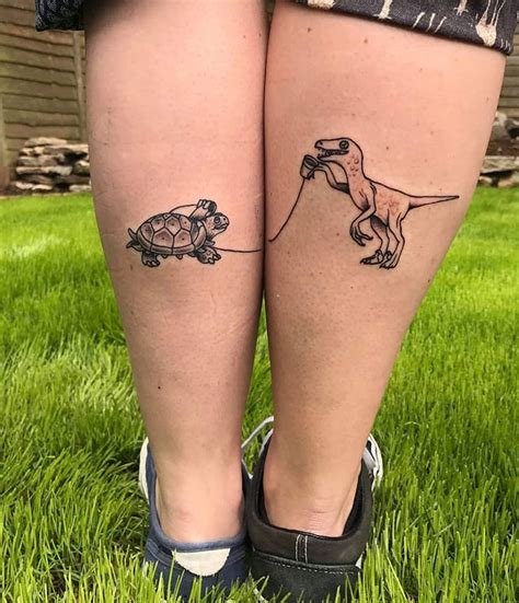 30 Creative Matching Tattoos People Got Demilked