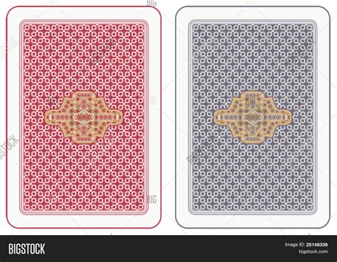 Playing Cards Back Vector And Photo Free Trial Bigstock
