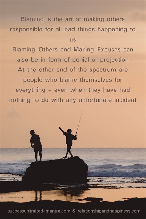 Success Unlimited Mantra Blog Why We Blame Others And Make Excuses