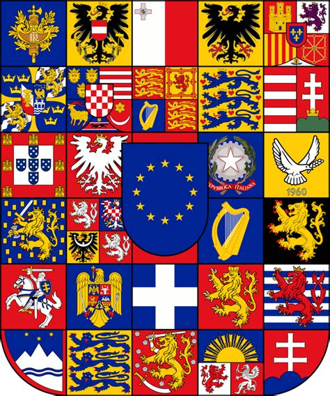 Fictional Greater Coat Of Arms Of The European Union From Rheraldry