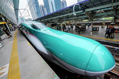 Hayabusa E5 Shinkansen Bullet Train Of East Japan Railways At Tokyo