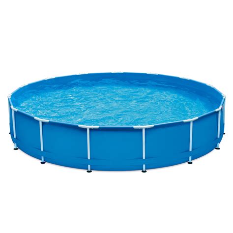 Summer Waves 15 Ft Round Active Frame Above Ground Pool Blue Ages 6