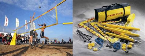 Beach Volley Set Zeskamp Spellen Funxpert Attractieverhuur
