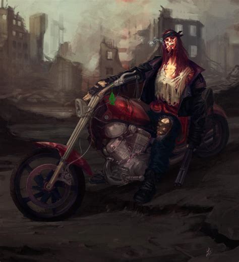 Zombie Biker By Silviusadoschi On Deviantart