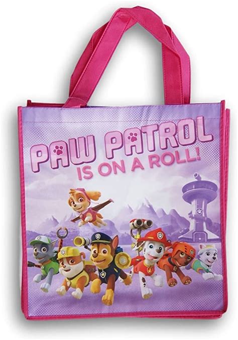 Llp Paw Patrol Is On A Roll Pink Tote Bag 125 Inches X