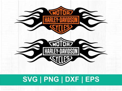 Harley Davidson Logo Svg Fire