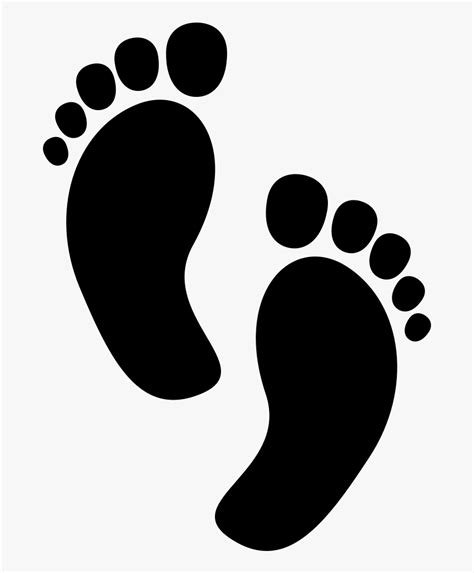 Foot Infant Clip Art Baby Footprints Clipart Hd Png Download