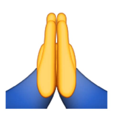 Hand Emoji Clipart Gratitude Smiley Face Praying Transparent Images