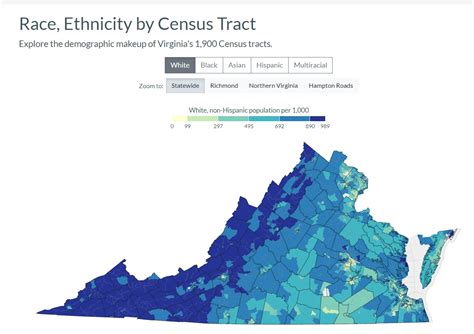 Detailed Maps Let Us “explore The Demographic Makeup Of Virginias