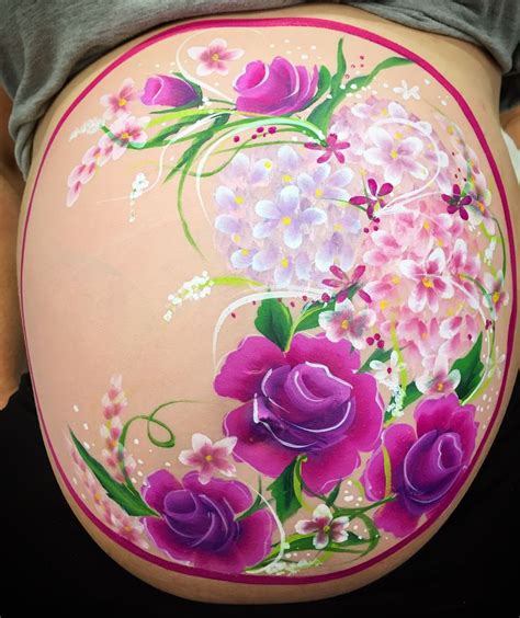 Bristol Based Makeup Artist Belly Painting Pregnant Belly Painting