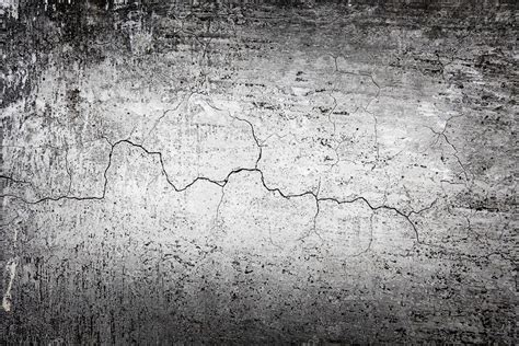 Grunge Concrete Cement Wall With Crack In Industrial Building Great