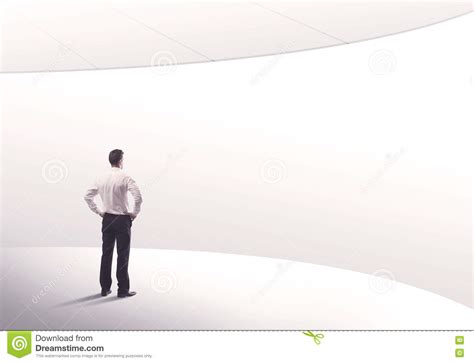 Salesman Standing With His Back Concept Stock Image Image Of Clean