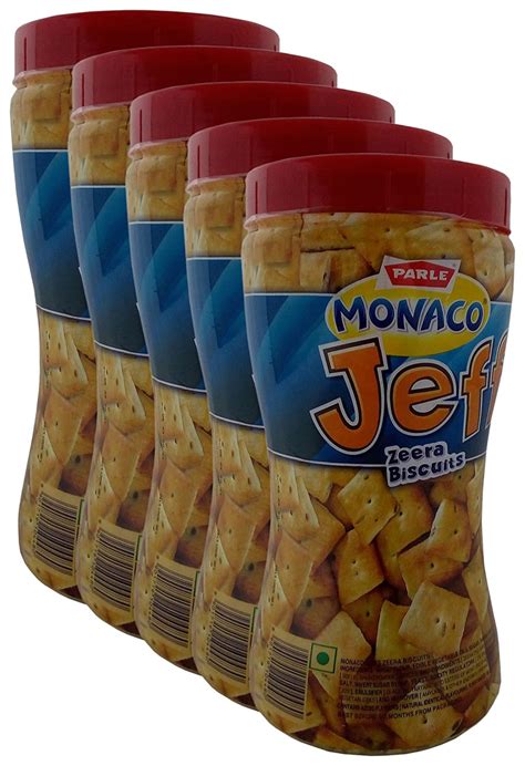 More Combo Parle Monaca Jeffs Zeera Biscuits 200g Pack Of 5 Promo