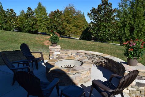 Charlotte Nc Patio With Stone Fire Pit Lake Norman Mooresville Area