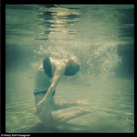 Hilary Duff Displays Her Sculpted Physique Underwater For